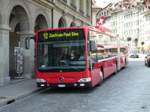 Bern mobil - Mercedes Citaro Nr.850  BE 671850 unterwegs auf der Linie 12 in der Altstadt von Bern am 24.04.2010