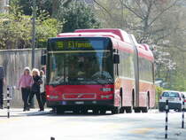 Bern mobil - Volvo 7700  Nr.809  BE 612809 unterwegs auf der Linie 19 in deer Stadt Bern am 24.04.2010