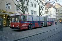 Wagen 347 (Vetter 16SH)  Pcklewagen  am alten Standort am Bertoldsbrunnen im Januar 2003