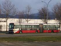 FR-SW 917 (Setra SG 219 SL) in der Besanconallee zur Einfahrt zur Endhaltestelle Munzinger Strae 07.03.2004 Das Fahrzeug wurde Ende des Jahres 2004 ausgemustert / verkauft