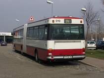 Heckansicht vom Wagen 919 (Setra SG 219 SL) an der Munzinger Strae am 21.02.2004