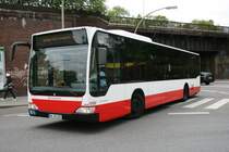 Der 2010 fr die HHA gebaute Citaro mit der Nummer 1010 am 14.Mai 2010 auf Leerfahrt in Barmbek