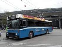 Hess Trolleybus mit der Betriebsnummer 259 am Bahnhof Luzern auf der Linie 4. Die Aufnahme stammt vom 04.05.2010.