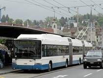 Hess Trolley Bus (lighTram 3) auf der Linie 1 am Bahnhof Luzern. Die Aufnahme stammt vom 04.05.2010.