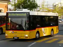 Postauto - MAN  AG 6198 untereweg in Wohlen AG am 22.04.2010