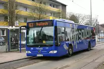 EVAG 4107 (E VG 4107) mit SEV f�r die Strassenbahnlinie 103.
Aufgenommen am Bahnhof Dellwig.
9.4.2010
