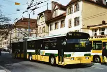 TN Neuch�tel Nr. 168 FBW/Hess Gelenktrolleybus am 22. M�rz 2010 Neuch�tel, Place Pury
