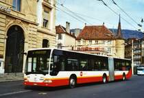VR La Chaux-de-Fonds Nr. 222/NE 17'222 Mercedes Citaro am 22. M�rz 2010 Neuch�tel, Place Pury