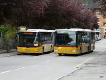 Postauto - MAN Lion`s City und Mercedes Citaro in Martigny am 10.05.2010
