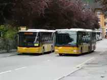 Postauto - MAN Lion`s City und Mercedes Citaro in Martigny am 10.05.2010