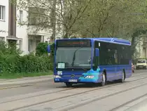 Schienenersatzverkehr zwischen Karlshorst und Ostkreuz. Hier Bus OHV-VK 86 in der Ehrlichstra�e. Eigent�mer: OVG - Oberhavel Verkehrsgesellschaft mbH. 22.5.2010