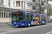 ESWE 161 (WI QM 161) macht Werbung f�r die Volksbank.
Aufgenommen am HBF Wiesbaden.
10.4.2010