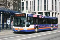 ESWE 213 (WI QN 213) macht Werbung f�r Geno50.
Aufgenommen am HBF Wiesbaden.
10.4.2010