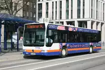 ESWE 213 (WI QN 213) macht Werbung f�r Geno50.
Aufgenommen am HBF Wiesbaden.
10.4.2010
