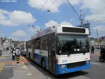 vbl Nr. 274+315 (NAW/Hess BT 5-25 + Lanz-Marti/Hess) am 22.5.2010 beim Bhf. Luzern