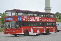 MAN Doppeldecker als Bus f�r Stadtrundfahren, am 23.05.2010, in Bremer Haven.