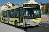 Ein SCANIA Stadt-Linienbus in Santiago de Compostela/Spanien. Wurde am 22.05.2010  fotografiert.
