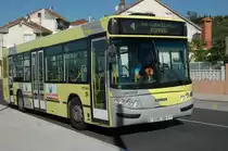 Ein SCANIA Stadt-Linienbus in Santiago de Compostela/Spanien. Wurde am 22.05.2010  fotografiert.