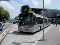 AAGR Nr. 39 (Heuliez GX 427) am 22.5.2010 beim Bhf. Luzern. Da die AAGR Generalimporteur von Irisbus Schweiz ist, kommen bei dieser nur noch Irisbusse zum Einsatz. Im Jahre 2010 kam aber statt den IVECO Citelis 18 ein Heuliez GX 427.