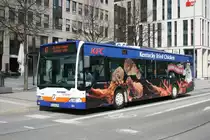 ESWE Verkehr 85 (WI GU 85) macht Werbung f�r KFC.
Aufgenommen am HBF.
10.4.2010