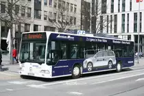 ESWE Verkehr 75 (WI GU 375) macht Werbung f�r das Autohaus Haese.
Aufgenommen am HBF Wiesbaden.
10.4.2010
