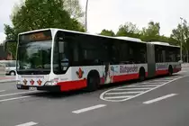 7818 ein Gelenkbus vom Typ Citaro(Facelift)G am 14.Mai 2010 auf der Linie 7 in Barmbek 