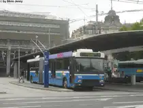 vbl Nr. 190 (NAW/Hess BGT 5-25) am 22.5.2010 beim Bhf. Luzern. Der NAW-GT 190 hat die Rolle des letzten Mohikaners �bernommen. Denn alle anderen NAW-GT's wurden leider bereits abgebrochen.