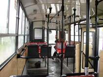 Die Innenansicht eines Volvo Bus in Szczecin. Aufgenommen am 11.08.07