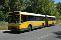 Ein Volvo Gelenkbus in Lissabon/Portugal am 17.05.2010 fotografiert.