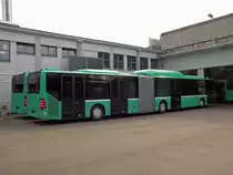 Zwei Fabrikneue Mercedes Citaro Busse die die Betriebsnummern 722 + 721 erhalten werden. Die Aufnahme stammt vom 27.05.2010.