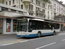 Mercedes Citaro LU 15645 mit der Betriebsnummer 724 auf der Linie 21 an der Haltestelle Kantonalbank. Die Aufnahme stammt vom 04.05.2010.