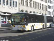 RVSH Nr. 4 (Mercedes Citaro O530G) am 22.5.2010 beim Bhf. Schaffhausen. Der Bus ist auf der Linie Schaffhausen - Schleitheim (ugs. ''Schlaate'') unterwegs, wo von 1905-1964 ein Tram fuhr.