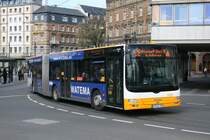MVG 769 (MZ SW 769) macht Werbung fr Watema.
Aufgenommen am HBF Mainz.
10.4.2010