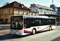 Kuhn, Merenschwand AG 7144 MAN am 24. April 2010 Affoltern a.A., Bahnhof