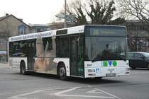 MAN der KVG am 18.Mrz 2010 auf der Linie 340 am Bf.Harburg 