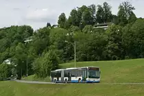 Der Mercedes-Benz O 530 G Nr. 161 ist am 1. Juni 2010 wieder unterwegs nach Meggen, zwischen den beiden Bildern liegen knapp 40 Minuten.