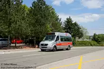 21.05.2010: Ebenfalls am Schulzentrum in Ottweiler konnte das  Bussi  abgelichtet werden. Der Sprinter, NK-EN 12, mit Mercedes Aufbau aus dem Jahr 2008 geh�rt zum Fuhrpark der Firma Neuh�usel und bef�hrt im Auftrag der NVG den Stadtbus Ottweiler, Linie 344.
