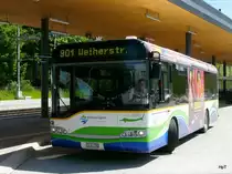 Stadtbus Kreulingen - Solaris Nr.86  TG 161786 unterwegs auf der Linie 901 beim Kahnhof Kreuzlingen am 11.05.2010