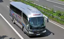 Scania Irizar  Hardings International  auf der A61 bei Rheinbach in Richtung S�den - 25.05.2010