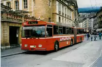 Aus dem Archiv: TN Neuch�tel Nr. 153 FBW/Hess Gelenktrolleybus am 10. Juli 1999 Neuch�tel, Place Pury