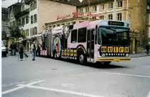 Aus dem Archiv: TN Neuch�tel Nr. 118 NAW/Hess Gelenktrolleybus am 10. Juli 1999 Neuch�tel, Place Pury (mit Vollwerbung f�r  metro boutique )
