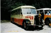 Aus dem Archiv: Imfeld, Sachseln OW 10'065 Saurer/T�scher (ex L�tscher, Neuheim) am 15. August 1998 Schwarzwasserbr�cke, Wohnbus-Treffen