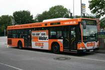 Hochbahn 2518 am 9.Juni 2010 am Bf.Harburg 