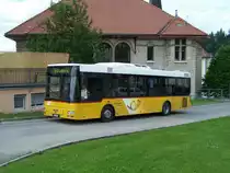 Ein kleiner MAN (NL 313 ?) in Saignel�gier am 12/06/10. Er f�hrt auf der CJ Strecke Tramelan - Goumois.