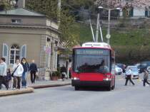 Bernmobil SwissTrolley NAW BGT-N 19 auf der Nideggbrcke. 18.04.2010