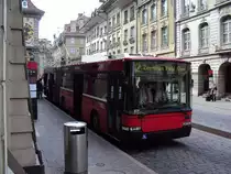 Bernmobil SwissTrolley NAW BGT-N 14 in der Kramgasse. 18.04.2010