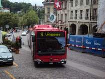 Bernmobil Mercedes Citaro 530 CNG 852 in der Kramgasse. 13.06.2010