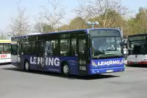 Lensing (BOR L 969) setzt in Dorsten diesen Vanhool NewA300 ein.
Der Wagen hat drei T�ren.
Aufgenommen am ZOB Dorsten.
24.4.2010
