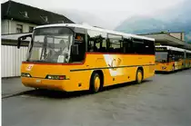 Aus dem Archiv: Schett, Sargans SG 11'549 Neoplan am 26. Juni 1999 Sargans, Bahnhof