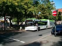 Solaris  Urbino Umweltbus, stand im September ´09 an der Endhalstelle Altenbeckener Damm.